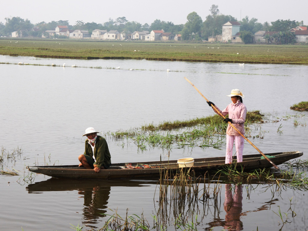 Nghề sông nước luôn là nguồn thu đáng kể của người dân trong vùng - Ảnh: Nguyễn Phúc