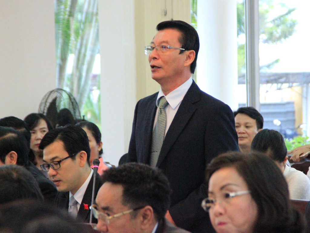 Đại biểu Trần Văn Lĩnh đề nghị HĐND nên bổ sung tên đường Nguyễn Bá Thanh