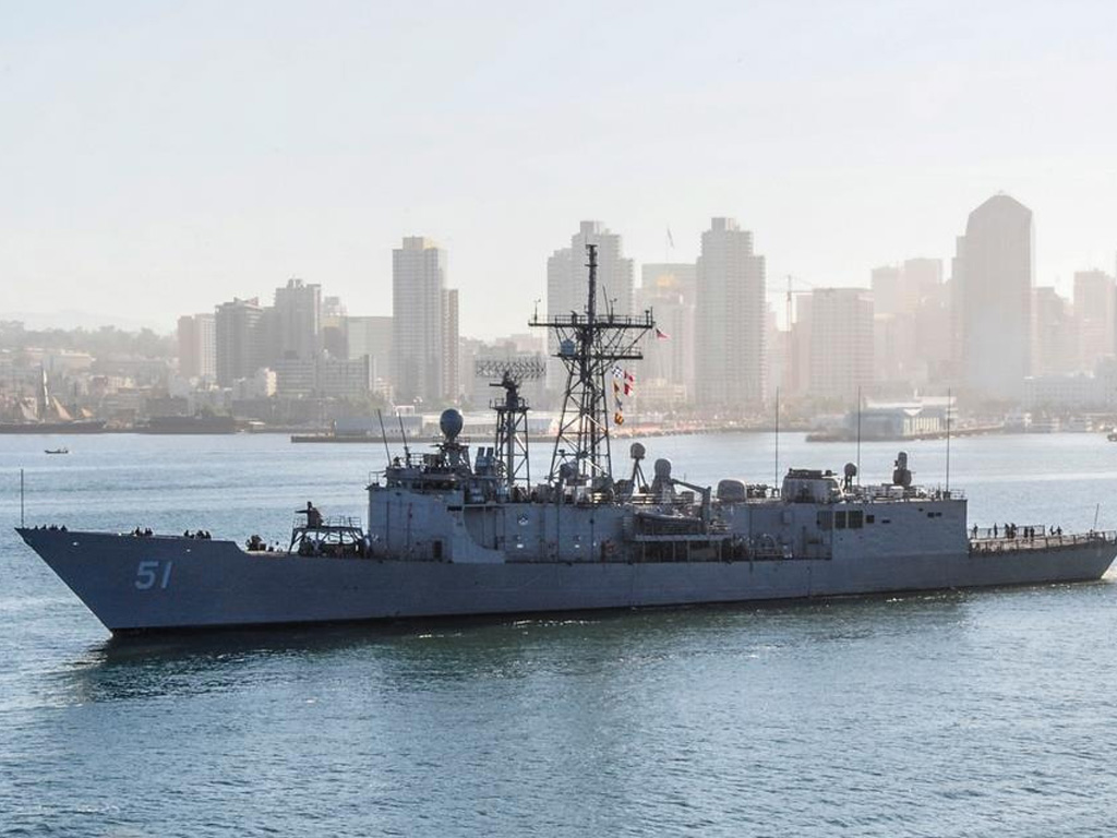 Tàu hộ vệ USS Gary, độ choán nước 4.100 tấn, sẽ được Mỹ bán cho Đài Loan - Ảnh: Naval Today