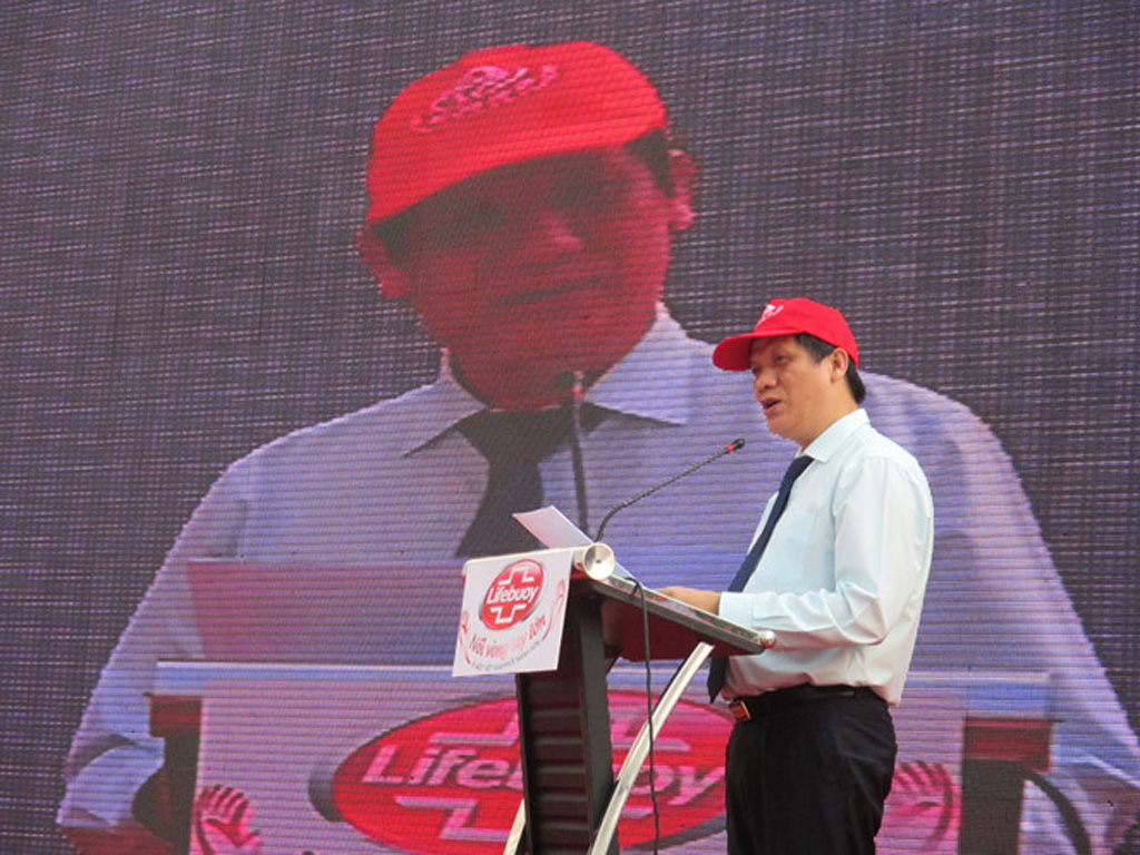 GS.TS Nguyễn Thanh Long, Thứ trưởng Bộ Y tế phát biểu tại lễ phát động Chương trình ‘Cộng đồng chung tay phòng chống dịch bệnh’