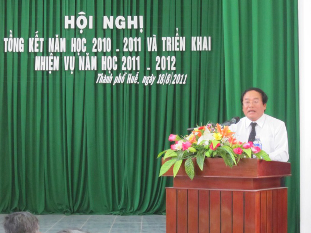Ông Phan Nam, Trưởng Phòng GD-ĐT TP.Huế. ảnh từ website của Phòng GD-ĐT TP.Huế