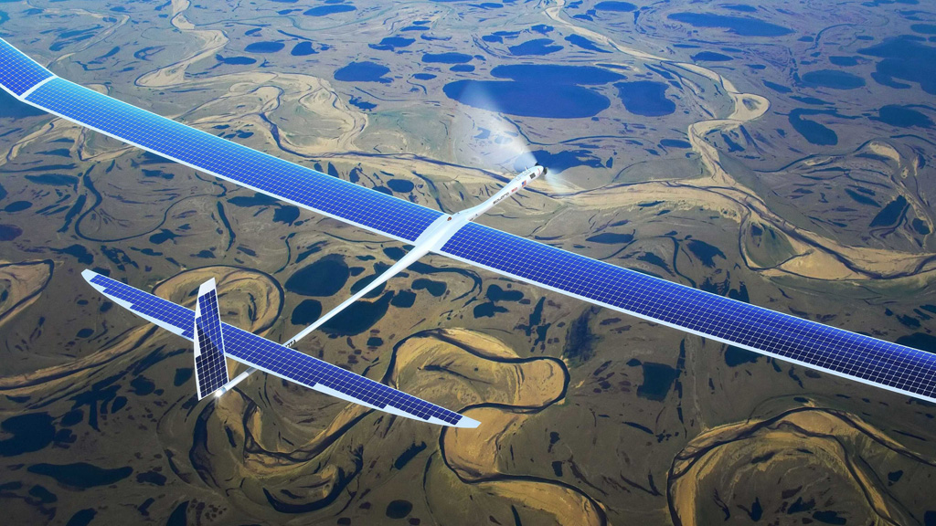 Dự án SkyBender thử nghiệm trên máy bay -	Ảnh: Titan Aerospace