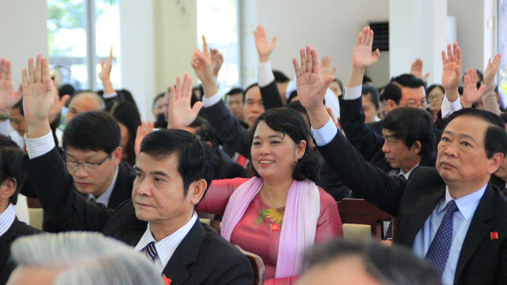 Các cán bộ của TP.Đà Nẵng trong kỳ họp HĐND cuối năm 2015 - Ảnh: Hoàng Sơn