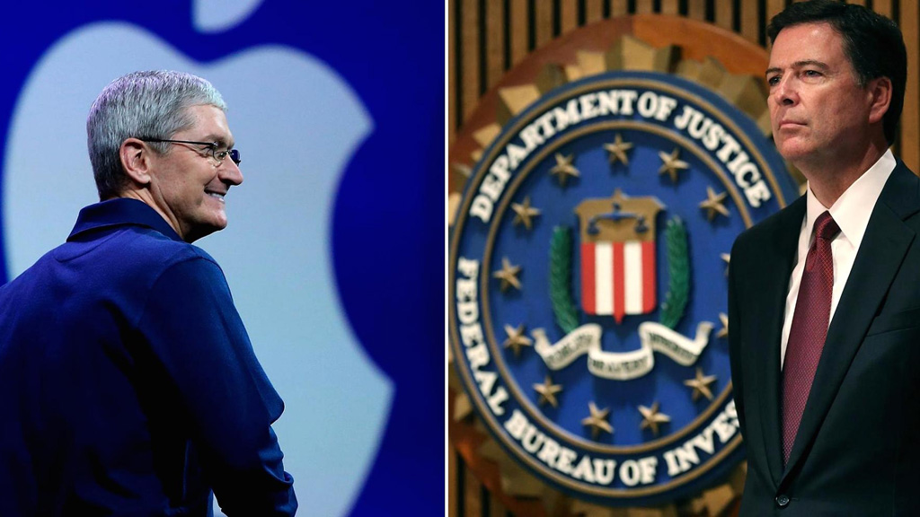 Lãnh đạo Apple Tim Cook (trái) sẽ tiếp tục “so găng” với Giám đốc FBI James Comey - Ảnh: CNBC