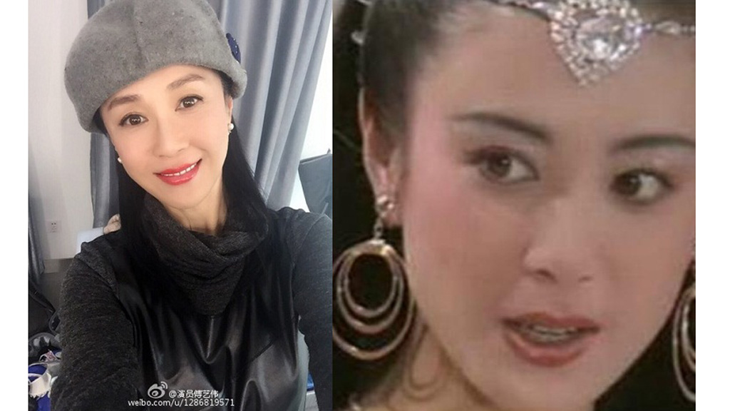 Vẻ đẹp của nữ diễn viên Phó Nghệ Vỹ bây giờ và lúc vào vai Đát Kỷ - Ảnh: Chụp màn hình Weibo nhân vật và clip 