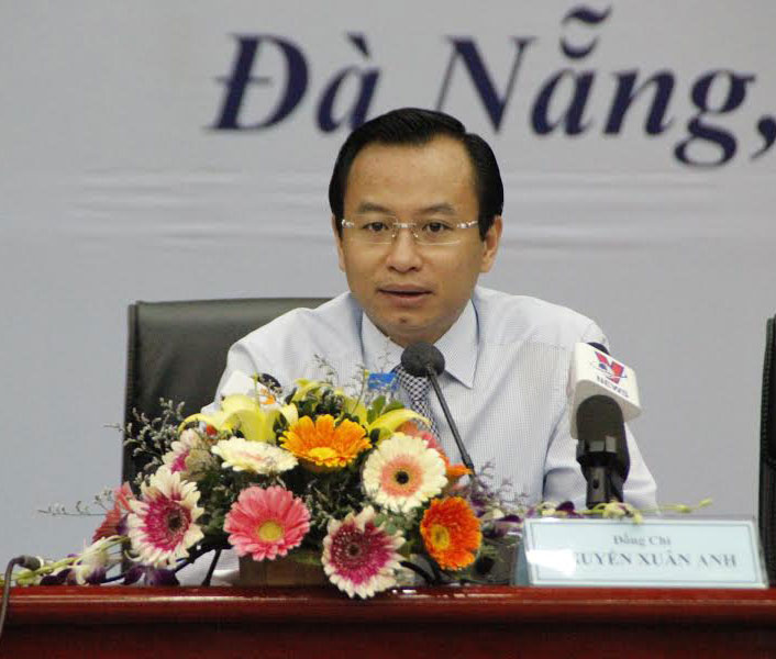 Ông Nguyễn Xuân Anh tại buổi đối thoại - Ảnh: Hoàng Sơn