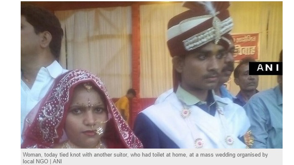 Cô dâu Ấn Độ đã cưới một chú rể khác vì anh ta có nhà vệ sinh - Ảnh chụp màn hình The New Indian Express