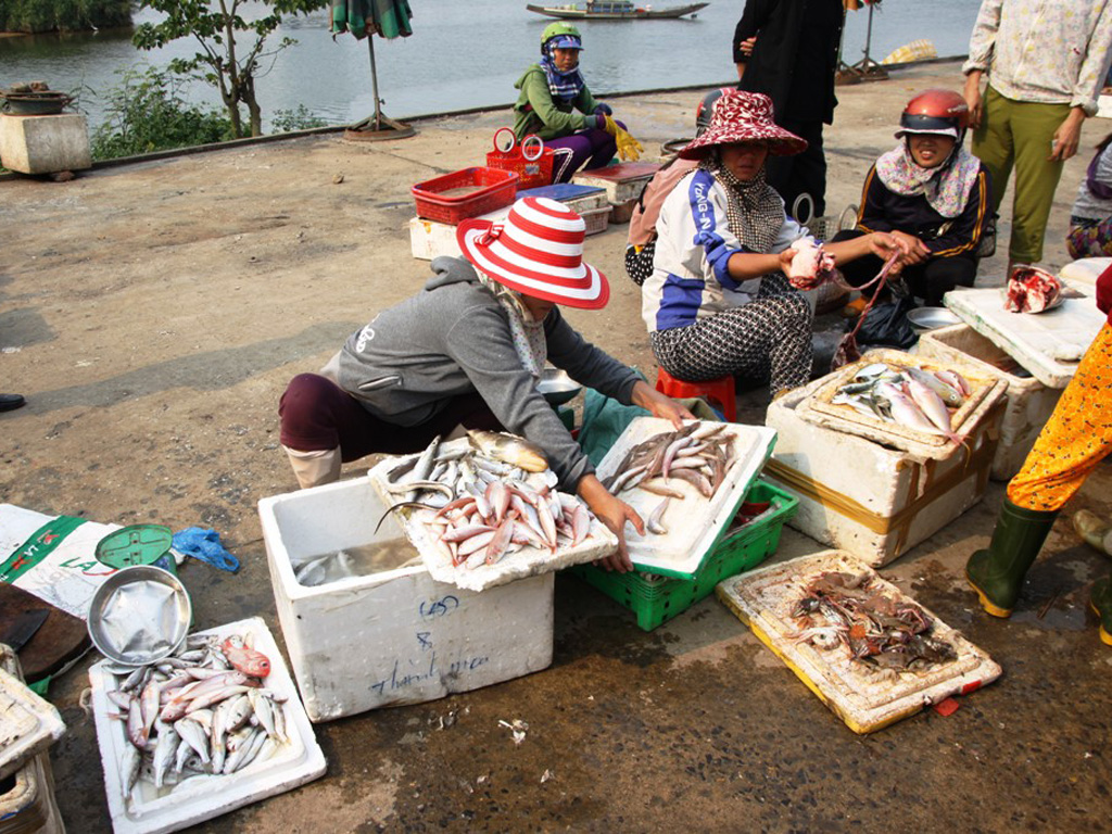 Những ngày này hàng cá của chợ Đông Hà (Quảng Trị) vắng teo, ế ẩm