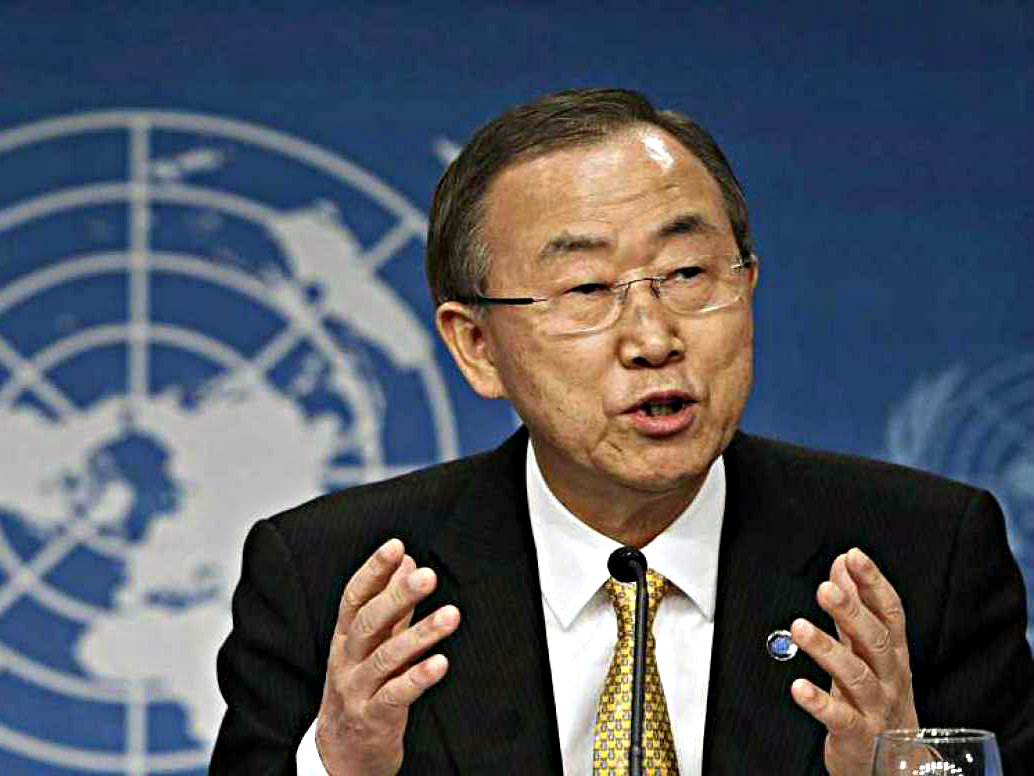 Tổng thư ký LHQ Ban Ki-moon kêu gọi lập tòa án quốc tế xét xử tội ác ở Syria - Ảnh: Reuters