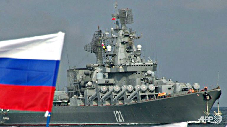 Tàu chiến thuộc Hạm đội Biển Đen của Nga - Ảnh minh họa: AFP