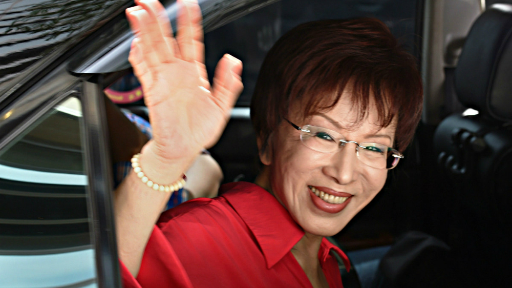 Bà Hồng Tú Trụ, ứng viên của Quốc dân đảng tham gia cuộc tranh cử vị trí lãnh đạo Đài Loan - Ảnh: AFP
