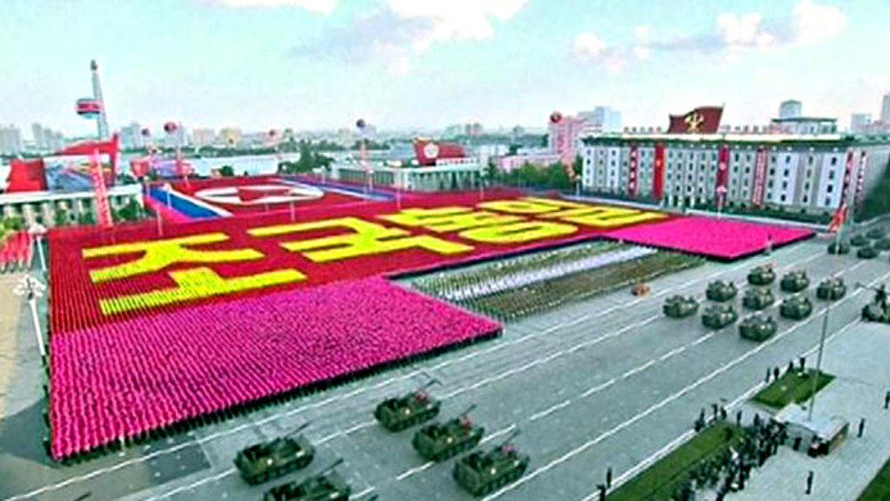 Lễ duyệt binh kỷ niệm 70 năm ngày thành lập đảng Lao động Triều Tiên, tổ chức ở Bình Nhưỡng - Ảnh minh họa: Reuters
