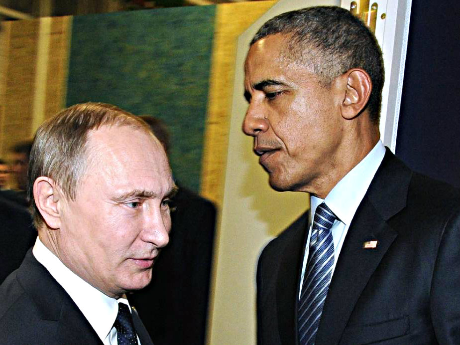 Tổng thống Nga Vladimir Putin và Tổng thống Mỹ Barack Obama - Ảnh: AFP