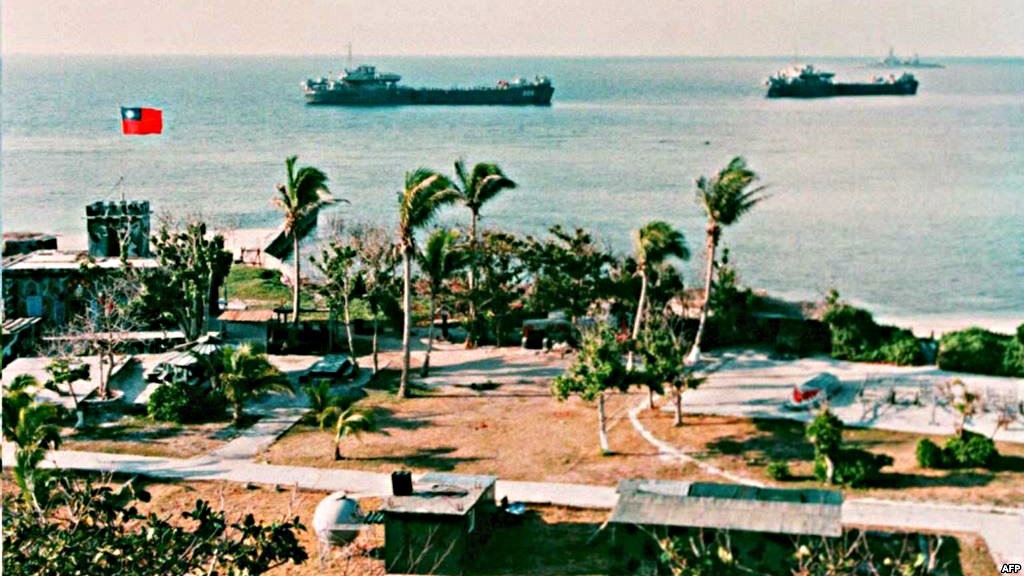 Đảo Ba Bình, thuộc quần đảo Trường Sa của Việt Nam, đang bị Đài Loan chiếm đóng - Ảnh: AFP