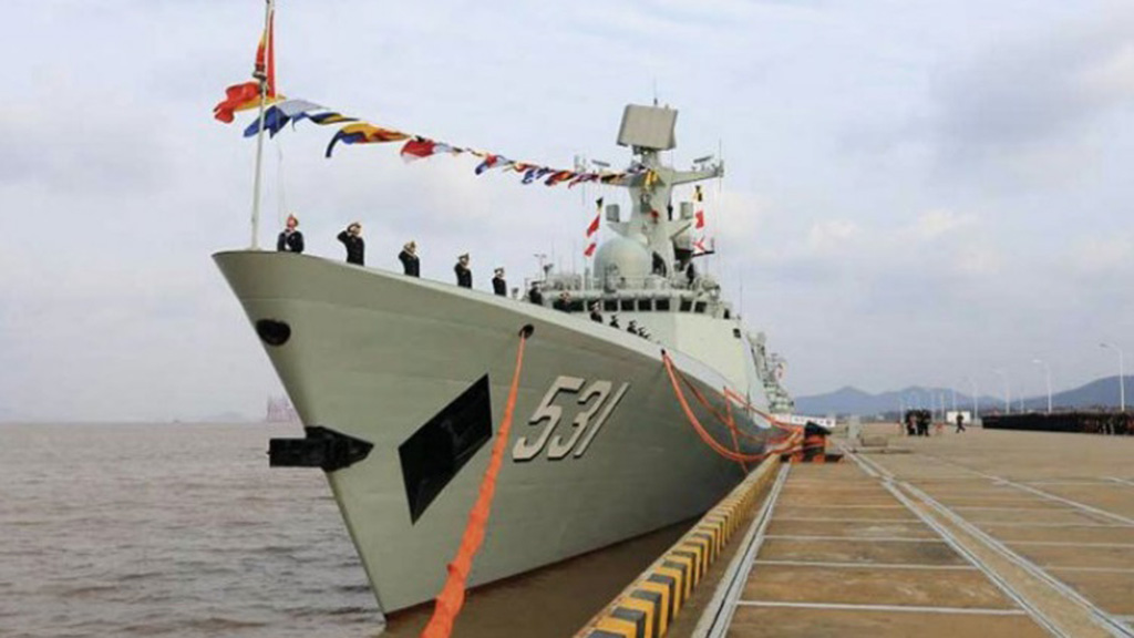 Tàu khu trục Tương Đàm của Trung Quốc mới bổ sung cho hạm đội ở biển Hoa Đông - Ảnh: People's Daily Online