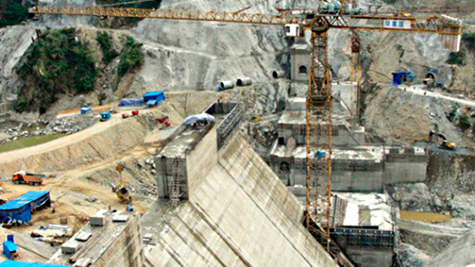 Đập thủy điện Myitsone được cho là đã khởi động trở lại - Ảnh:  Irrawaddy.org