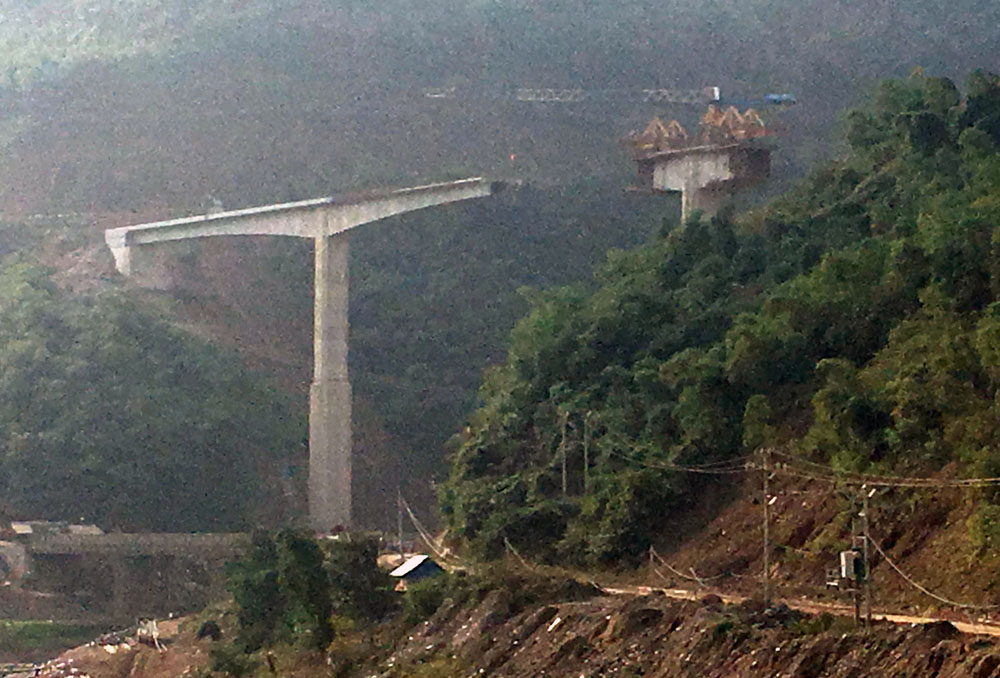 Công trình cầu Suối Quanh, bản Tà Phán, xã Trung Sơn, huyện Quan Hóa, Thanh Hóa - nơi xảy ra vụ tai nạn - Ảnh: Hải Tần