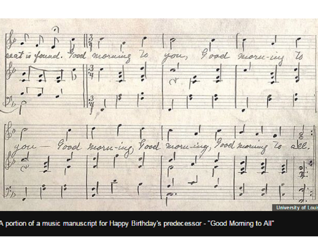 Bài hát Happy birthday chính thức được tháo bỏ bản quyền để sử dụng miễn phí - Ảnh: Chụp màn hình BBC