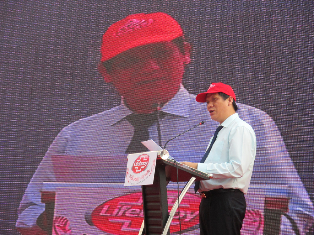 GS.TS Nguyễn Thanh Long, Thứ trưởng Bộ Y tế phát biểu tại lễ phát động