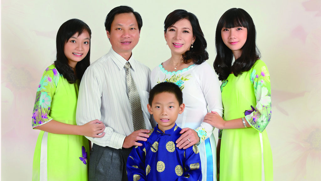 Nguyễn Mạnh Huy và gia đình hiện nay - Ảnh: nhân vật cung cấp