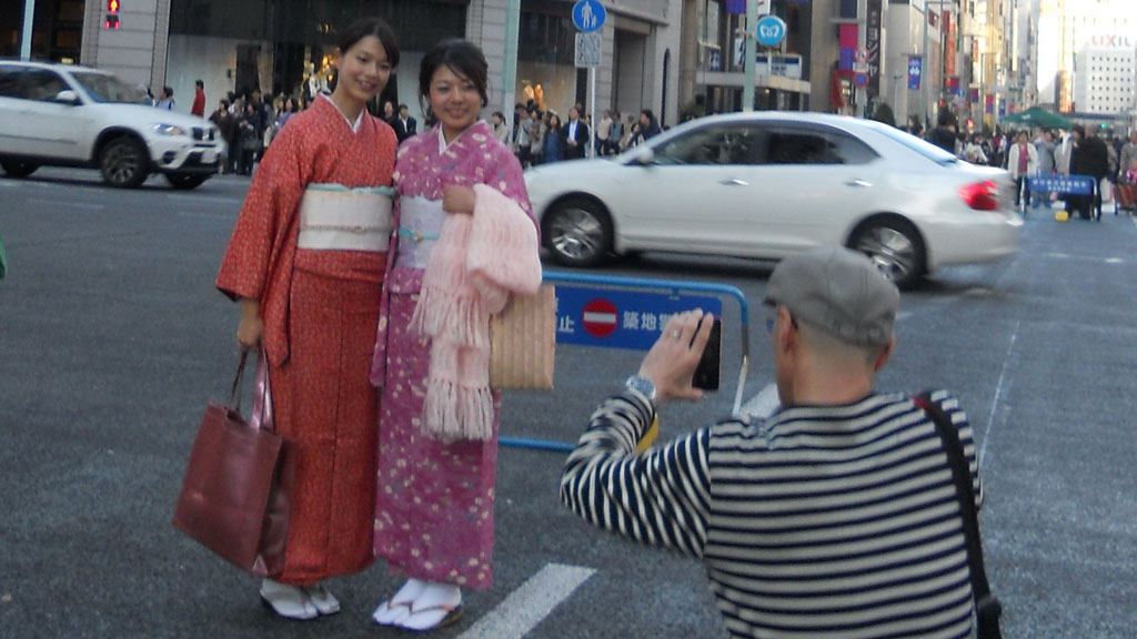 Kimono ở Tokyo (Nhật Bản) - Ảnh: Đoàn Xuân Hải