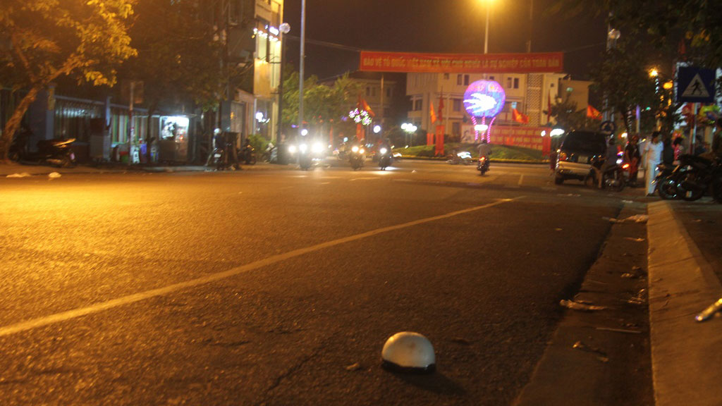 Khu vực xảy ra vụ ẩu đả tối 22.2 - Ảnh: Nguyễn Chung 