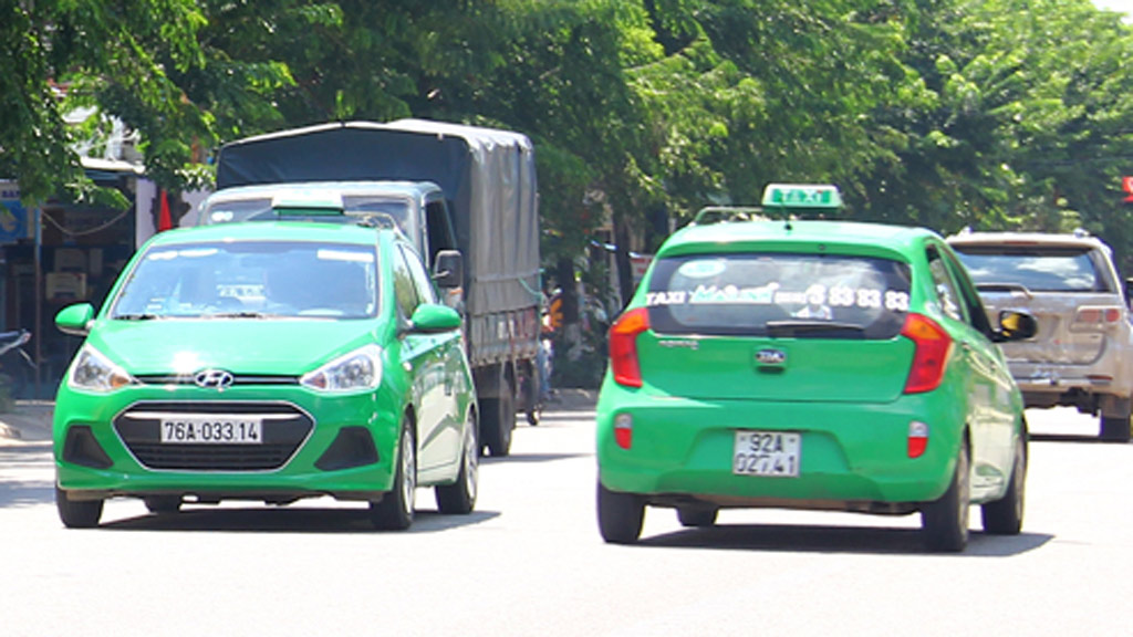 Tại Quảng Nam, taxi Mai Linh là một trong số ít đơn vị vận tải đăng ký giảm cước - Ảnh: H.X.H