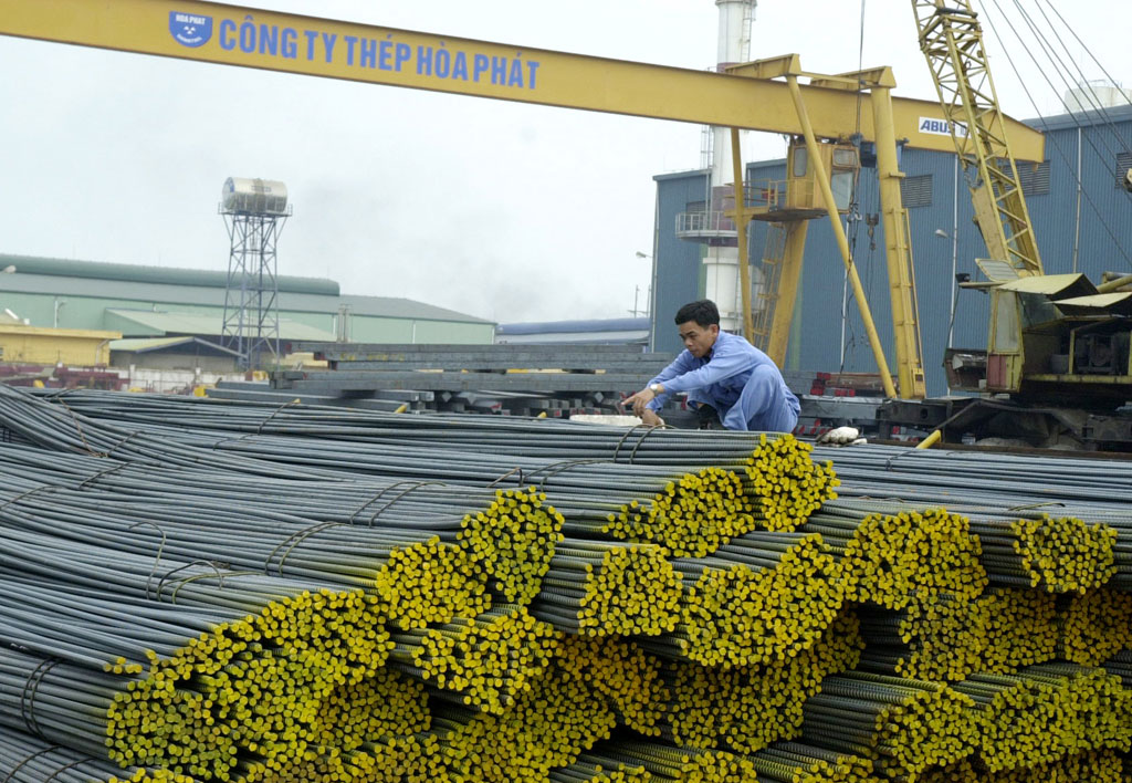 Hòa Phát đang được hưởng lợi tuyệt đối từ chính sách cấm xuất khẩu quặng sắt - Ảnh: Ngọc Thắng
