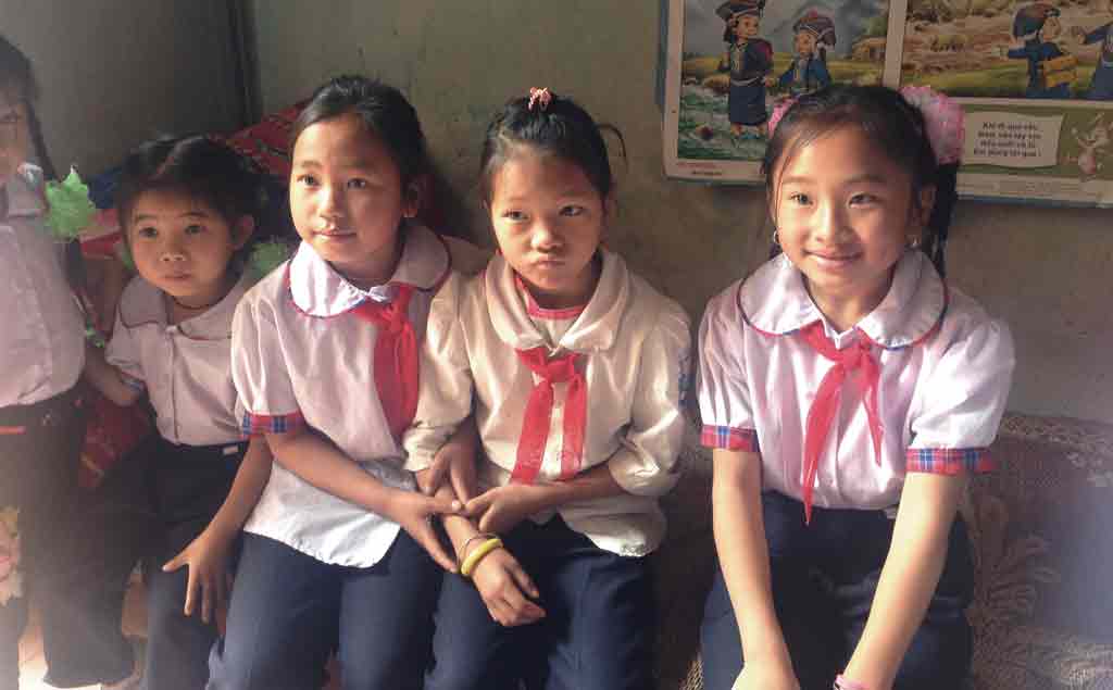 Học sinh nội trú trường tiểu học xã Tỏa Tình, Điện Biên - Ảnh: Tuệ Nguyễn