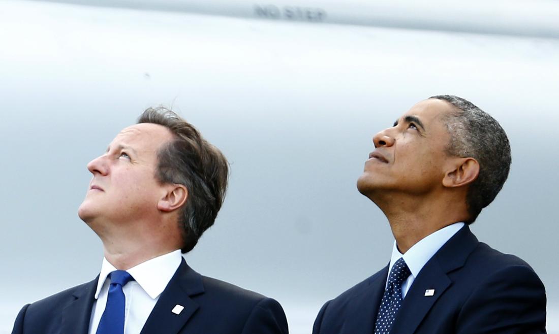 Quan điểm của ông Obama về việc Anh tách khỏi EU tương đồng với mong muốn của EU và Thủ tướng Anh David Cameron trong cuộc trưng cầu sắp tới - Ảnh: Reuters
