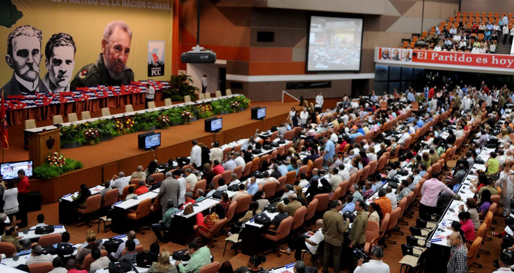 Phiên khai mạc Đại hội lần thứ VII của đảng Cộng sản Cuba - Ảnh: AFP