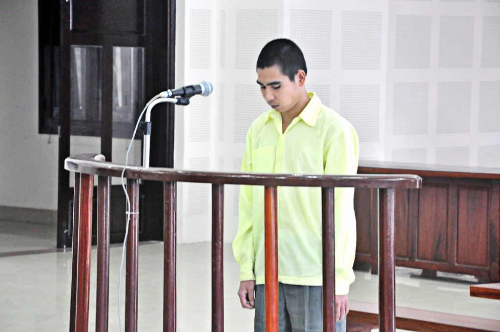 Lưu Văn Sum tại phiên tòa - Ảnh: Nguyễn Tú