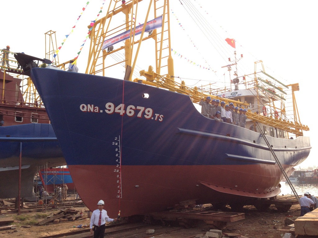 Tàu cá vỏ thép có công suất lớn nhất Đà Nẵng hiện nay với 940CV - Ảnh: Nguyễn Tú