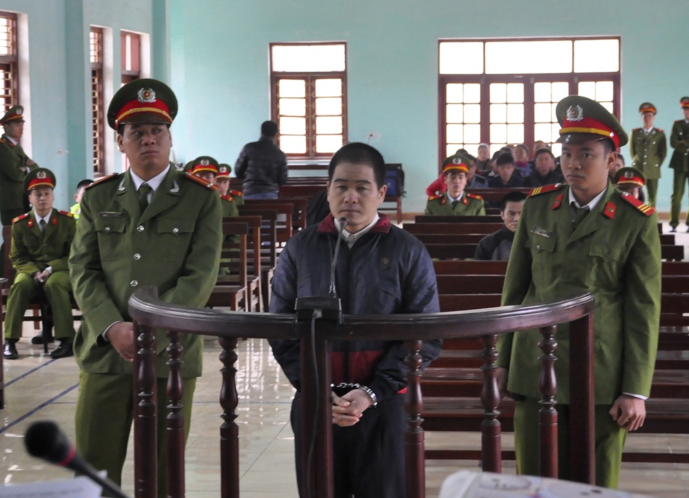 TAND tỉnh Bắc Ninh tái xét xử sơ thẩm Tàng Keangnam và đồng phạm tại trại giam Công an tỉnh này - Ảnh: Bảo Hoàng