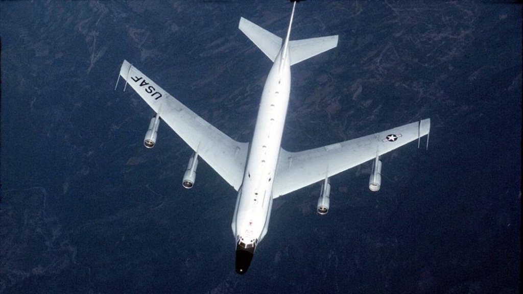 Máy bay trinh sát RC-135 của Mỹ - Ảnh: AFP