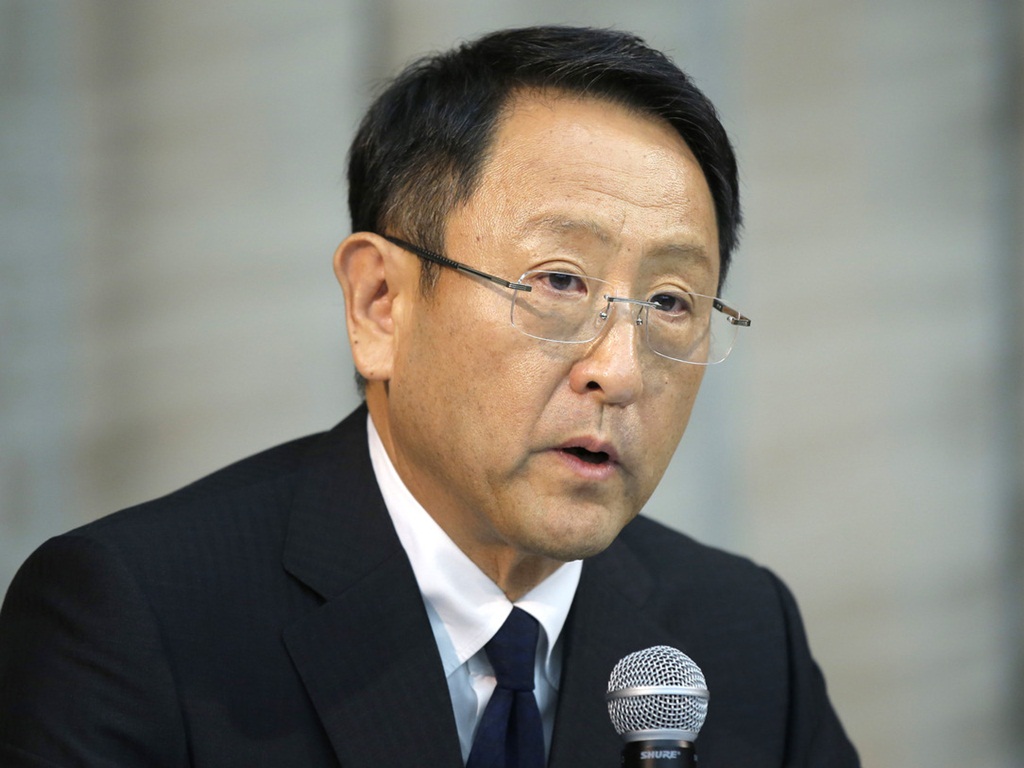 CEO Akio Toyoda của hãng Toyota - Ảnh: Bloomberg