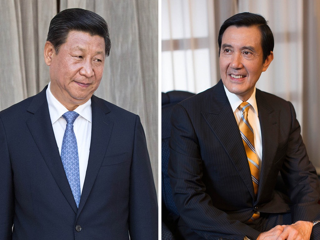 Chủ tịch Trung Quốc Tập Cận Bình (trái) và lãnh đạo Đài Loan Mã Anh Cửu sẽ thể hiện ra sao trong lần gặp mặt lịch sử? - Ảnh: Bloomberg