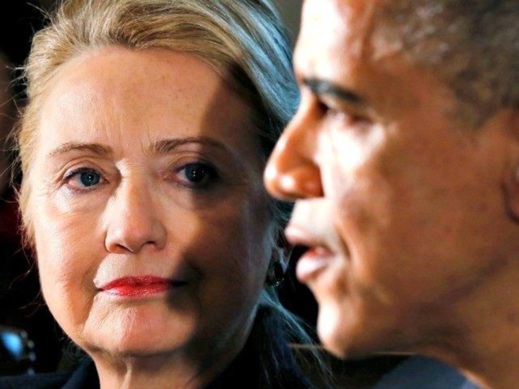 Bà Hillary Clinton và ông Barack Obama là trung tâm chỉ trích của các ứng viên đảng Cộng hòa sau vụ khủng bố ở Paris - Ảnh: Reuters