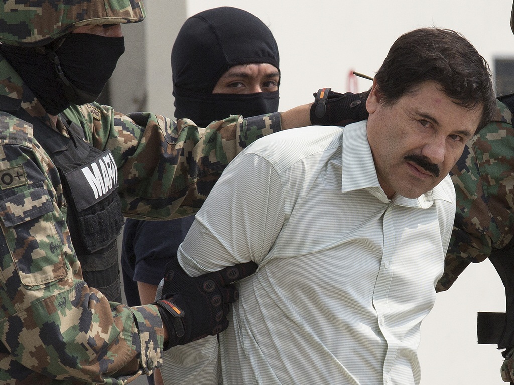 Trùm ma túy và là "vua vượt ngục" El Chapo được cho đã gửi thư hăm dọa IS vì dám phá việc làm ăn của y - Ảnh: Bloomberg