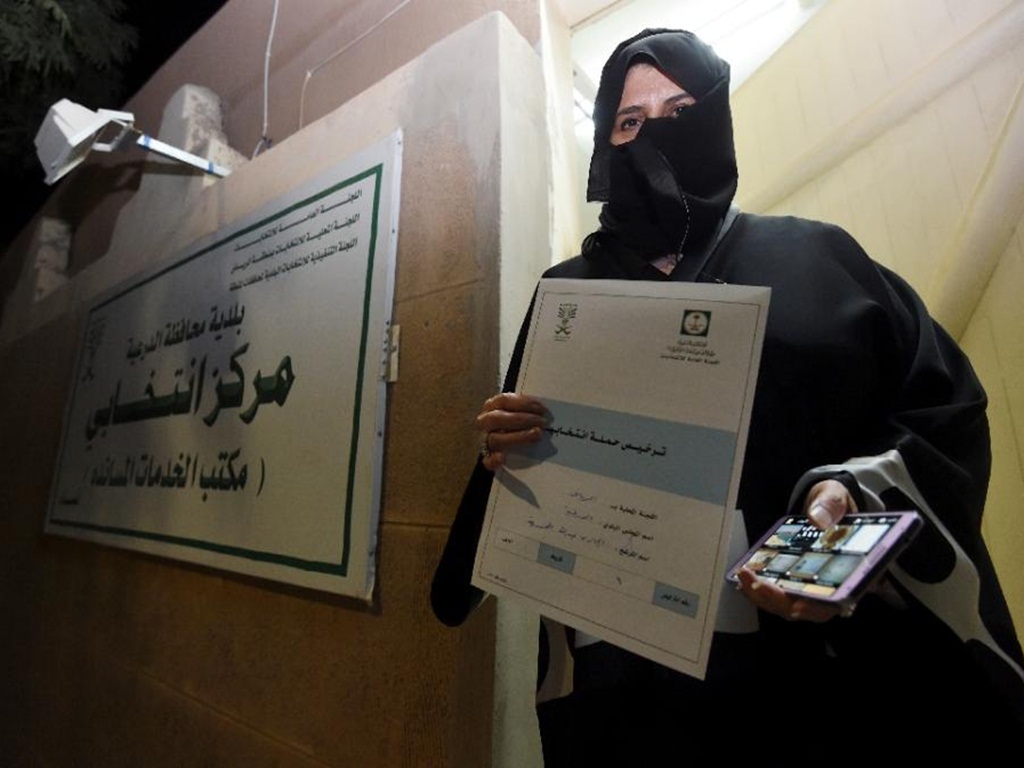 Phụ nữ Ả Rập Xê Út được bầu cử và tranh cử lần đầu tiên từ ngày 12.12 - Ảnh: AFP