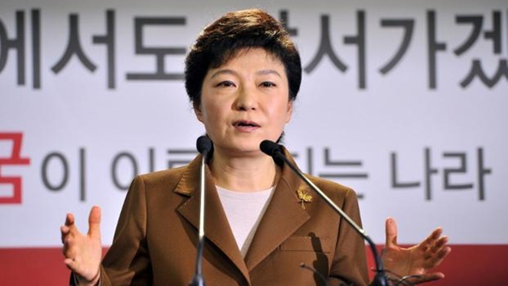Những lời chỉ trích nhằm vào Tổng thống Hàn Quốc Park Geun-hye tạm thời lắng dịu nhờ vụ thử hạt nhân của Triều Tiên - Ảnh: AFP