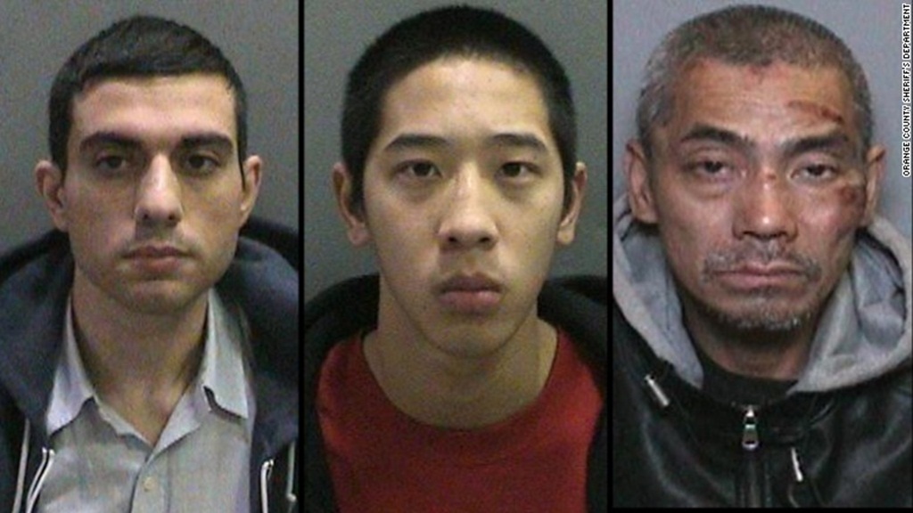 Ba tù nhân Hossein Nayeri (trái), Jonathan Tieu và Bac Tien Duong đã thoát khỏi nhà tù an ninh nhất California trong vụ vượt ngục đầu tiên sau 20 năm ở đây - Ảnh: Cảnh sát quận Cam