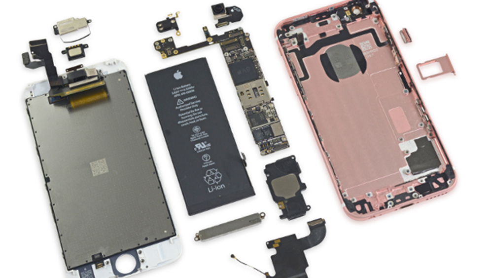 Các thành phần bên trong iPhone 6S được tháo bung bởi iFixit 