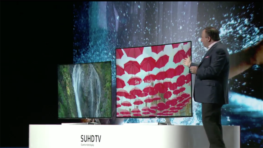 Samsung SUHD TV 2016 lần đầu tiên trang bị công nghệ chấm lượng tử - Ảnh: Samsung