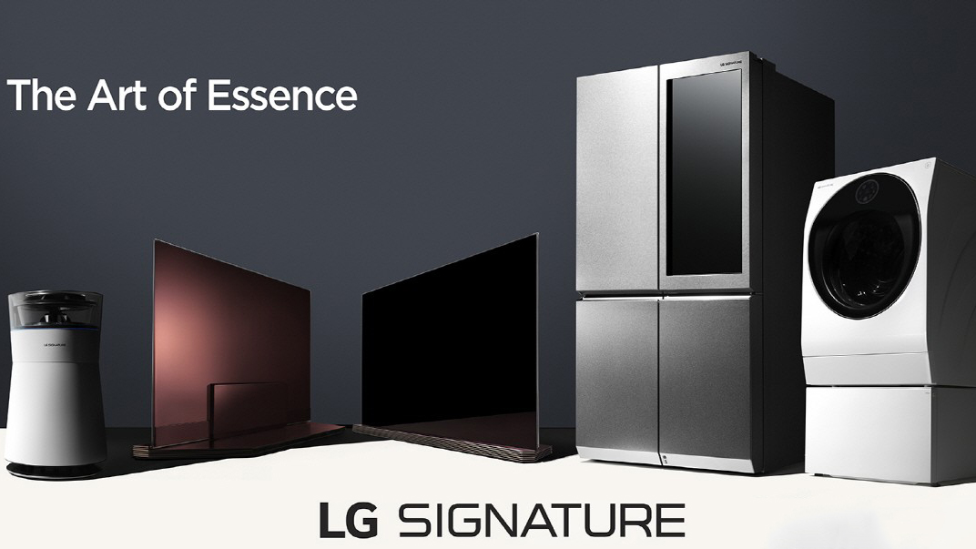 Bộ sản phẩm thông minh LG SIGNATURE được LG mang đến CES 2016 - Ảnh: LG