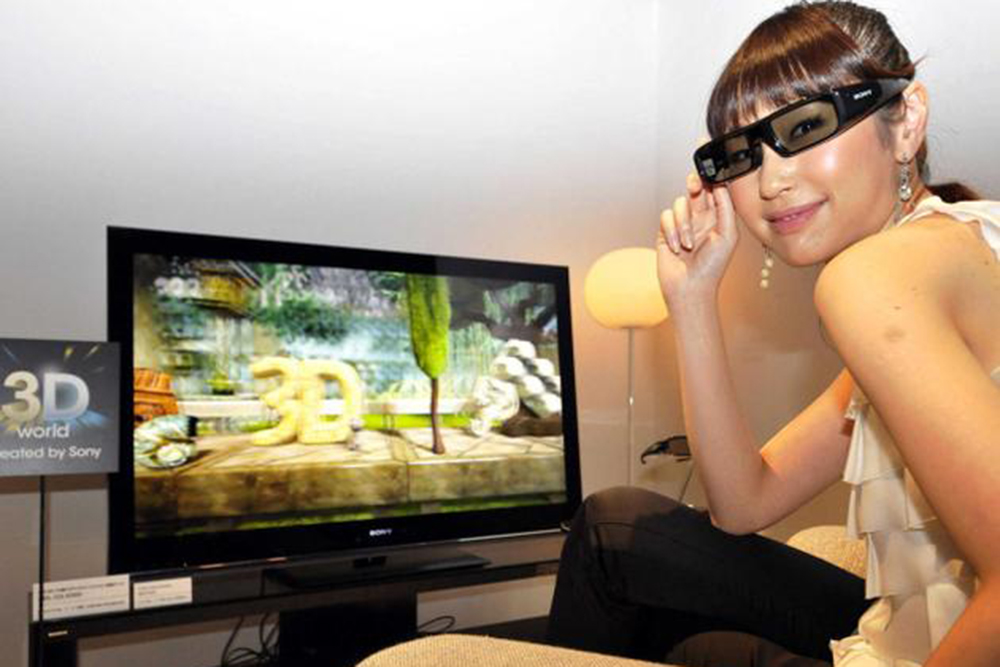 Nhu cầu giải trí TV 3D tại gia đang ngày càng giảm sút trong thời gian gần đây - Ảnh: AFP