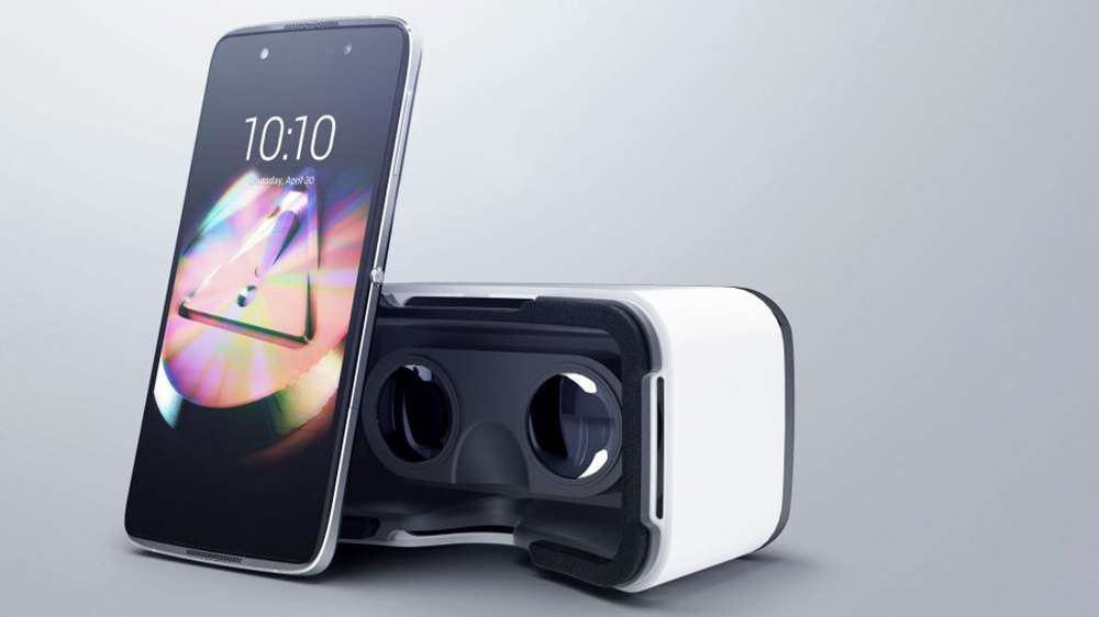 Hoạt động của hộp tai nghe VR mới từ Alcatel sẽ khá giống với Gear VR của Samsung - Ảnh: Alcatel