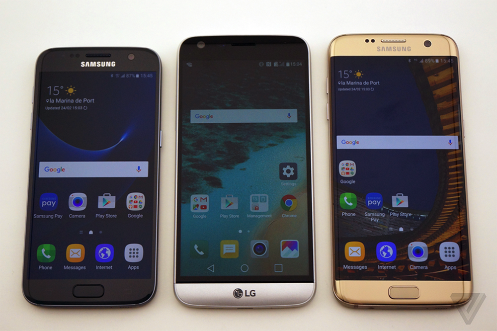Đều dùng chip Snapdragon 820, nhưng chuẩn sạc nhanh của loạt Galaxy S7 với LG G5 là khác nhau - Ảnh chụp lại từ The Verge