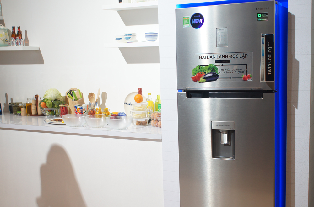 Tủ lạnh Twin Cooling Plus có khả năng tùy biến việc tắt/mở từng ngăn làm lạnh - Ảnh: T.Luân