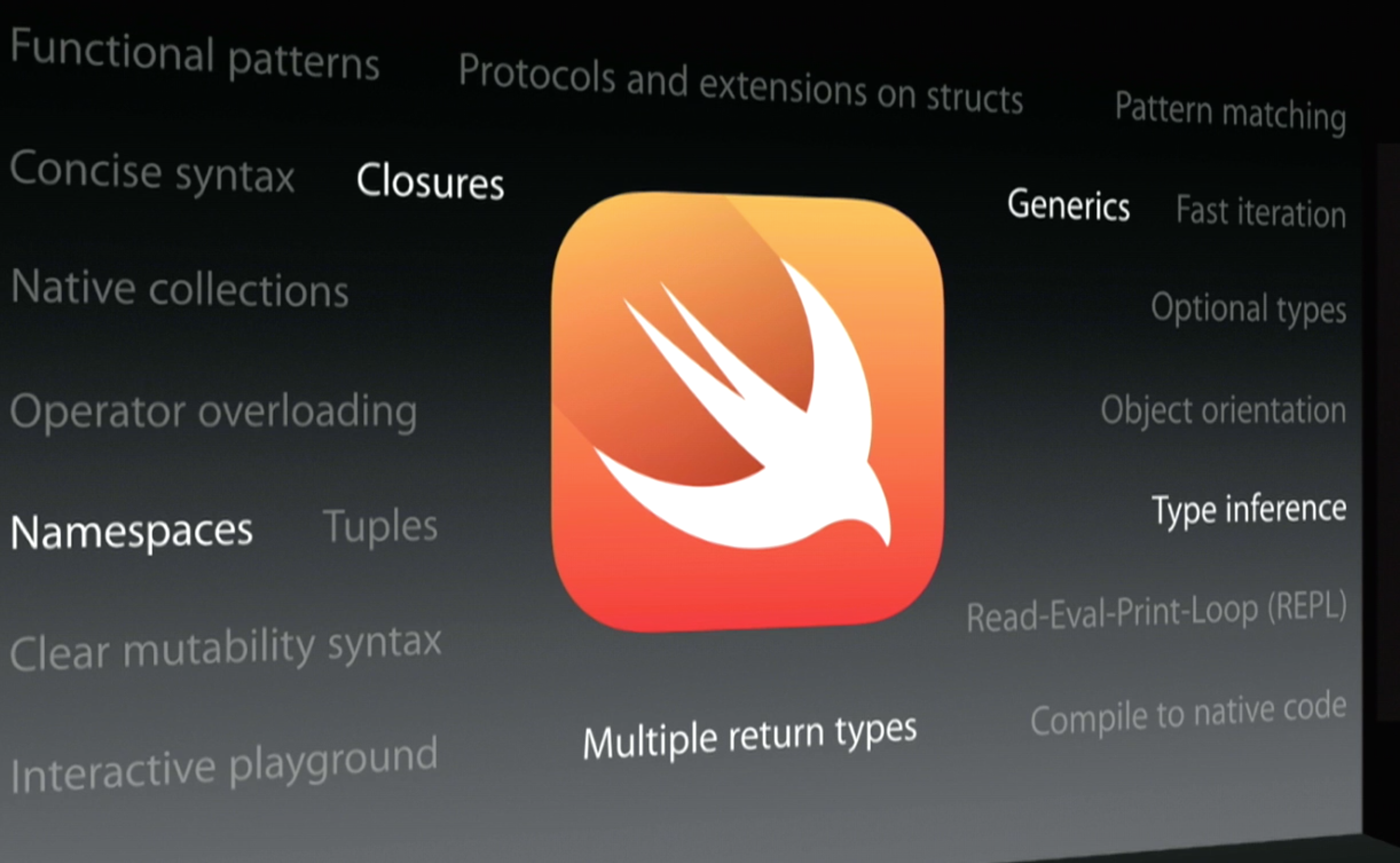 Ngôn ngữ Swift được Apple giới thiệu lần đầu tiên vào năm 2014 - Ảnh chụp màn hình